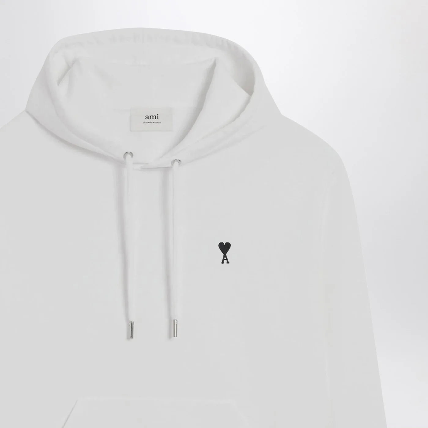 Ami Paris White Ami De Coeur hooded sweatshirt