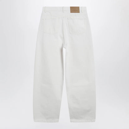 Ami Paris Cream white denim trousers