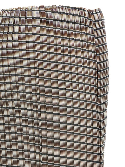 Issey Miyake Generic Stripes (machine Pleats) Skirt
