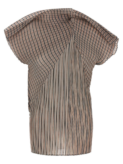 Issey Miyake Generic Stripes (machine Pleats) Top