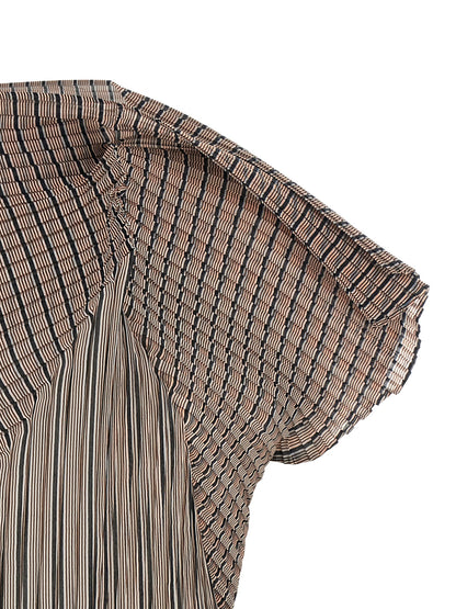 Issey Miyake Generic Stripes (machine Pleats) Top