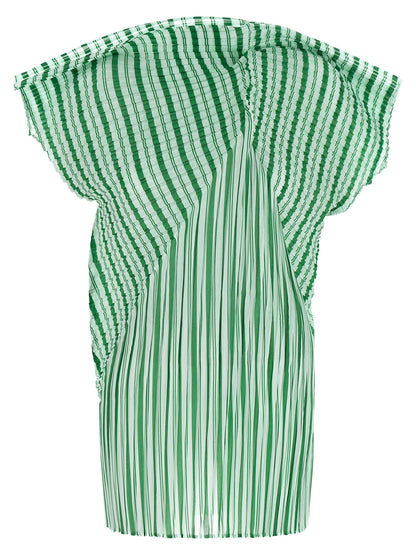 Issey Miyake Generic Stripes (machine Pleats) Top
