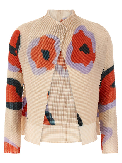 Issey Miyake Verve Pleats Top Cardigan
