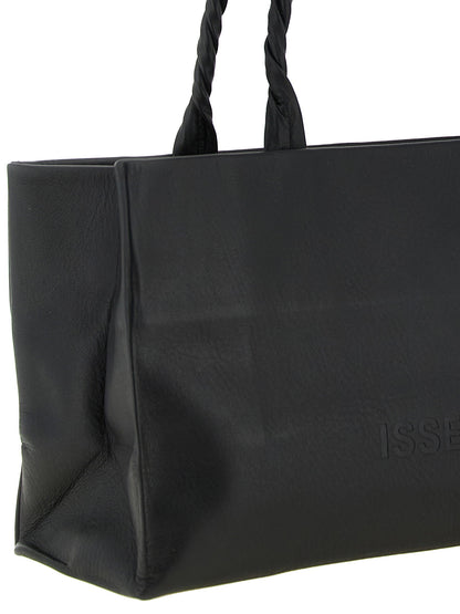 Issey Miyake Black Paper Bag Shoulder Bag