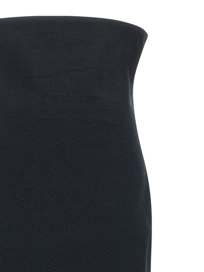 Issey Miyake Allow Long Skirt With Zip