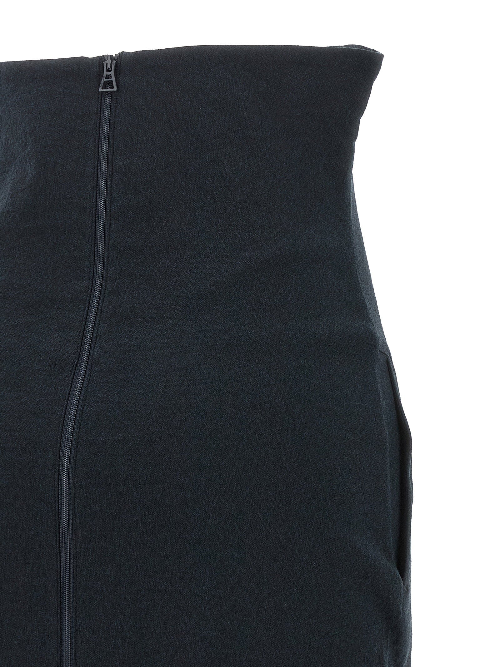 Issey Miyake Allow Long Skirt With Zip