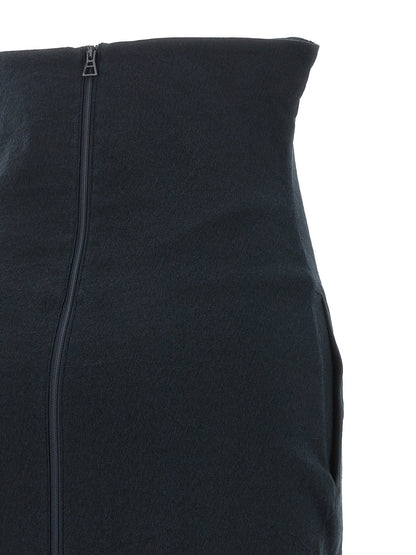 Issey Miyake Allow Long Skirt With Zip