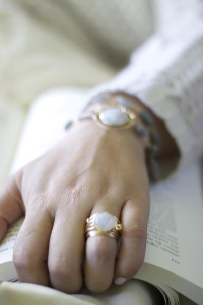 Torrey Ring with Moonstone