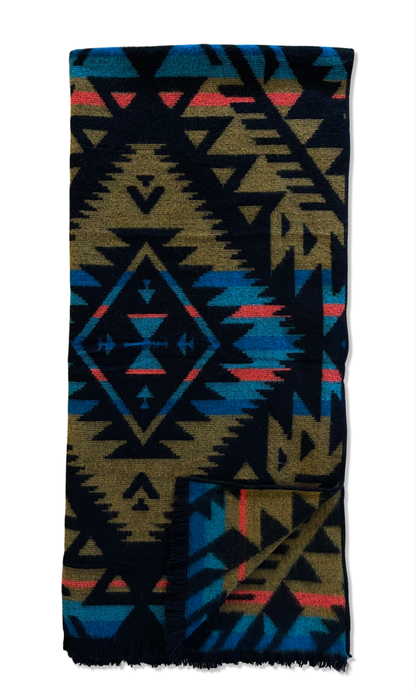 Canoa Throw - Tropical Black