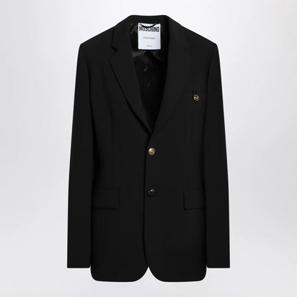 Moschino Black single-breasted jacket