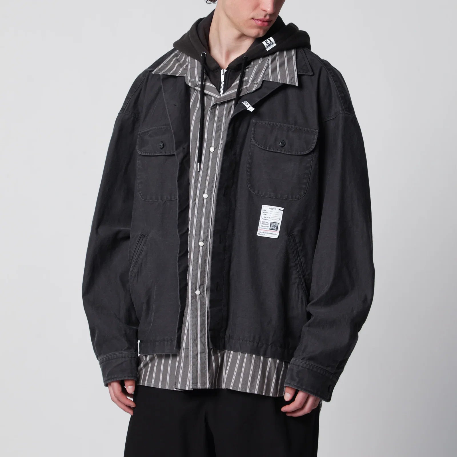 Maison MIHARA YASUHIRO Three-layer cotton shirt