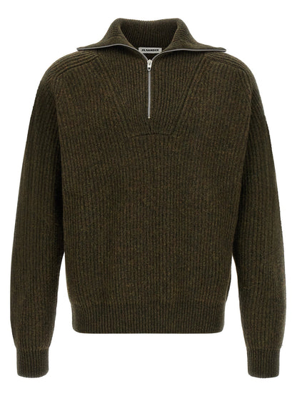 Jil Sander Half-zip Sweater