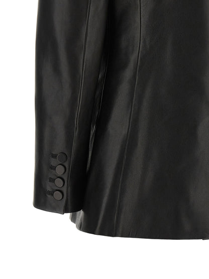 Balmain Leather Blazer