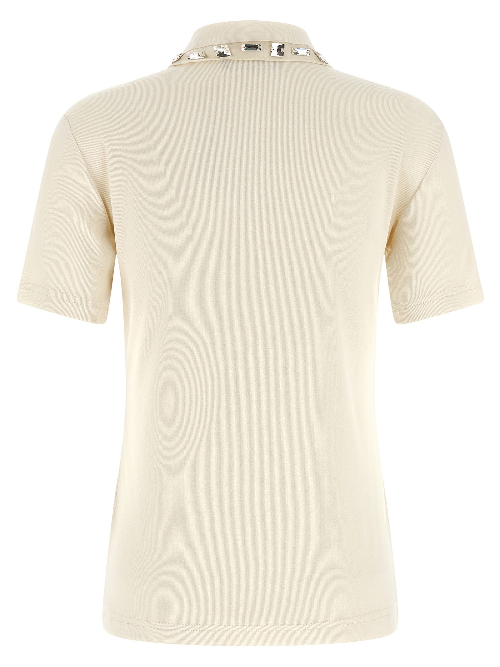 Fabiana Filippi Crystal Collar Polo Shirt