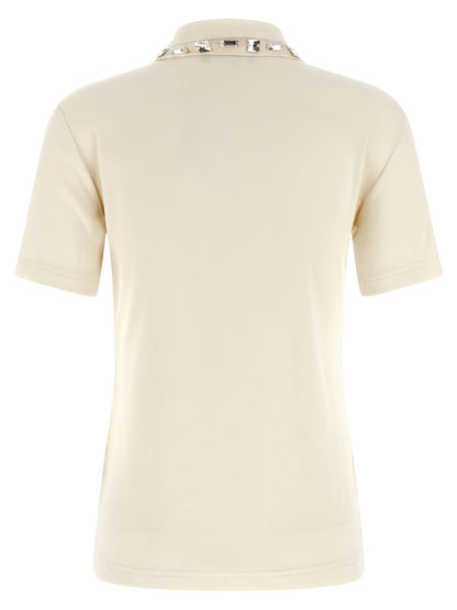 Fabiana Filippi Crystal Collar Polo Shirt