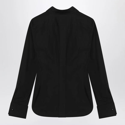 Max Mara Black cotton shirt with logo