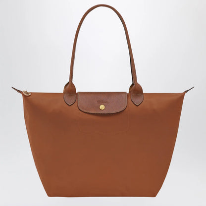 Longchamp Cognac Le Pliage Original L bag