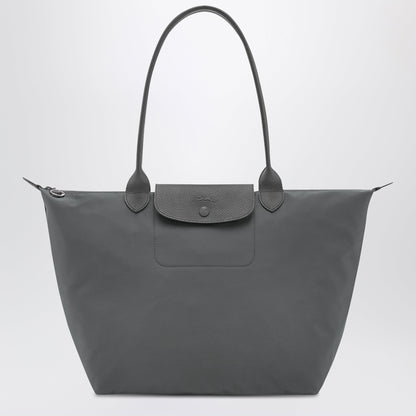 Longchamp Anthracite grey shopping bag L Le Pliage One