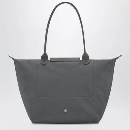 Longchamp Anthracite grey shopping bag L Le Pliage One