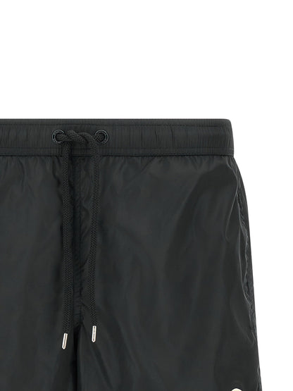Moncler Logo Patch Swim Shorts
