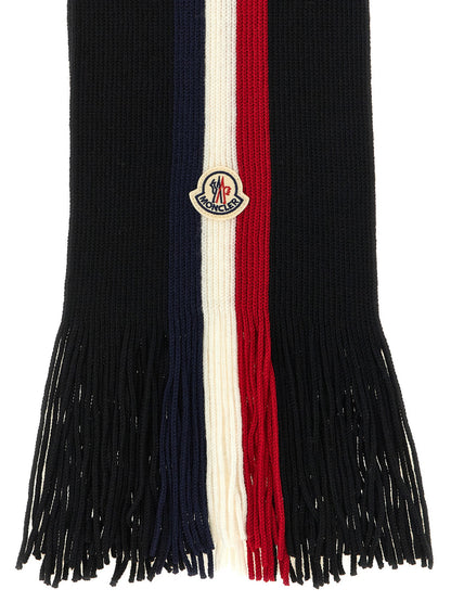 Moncler Tricolor Wool Scarf