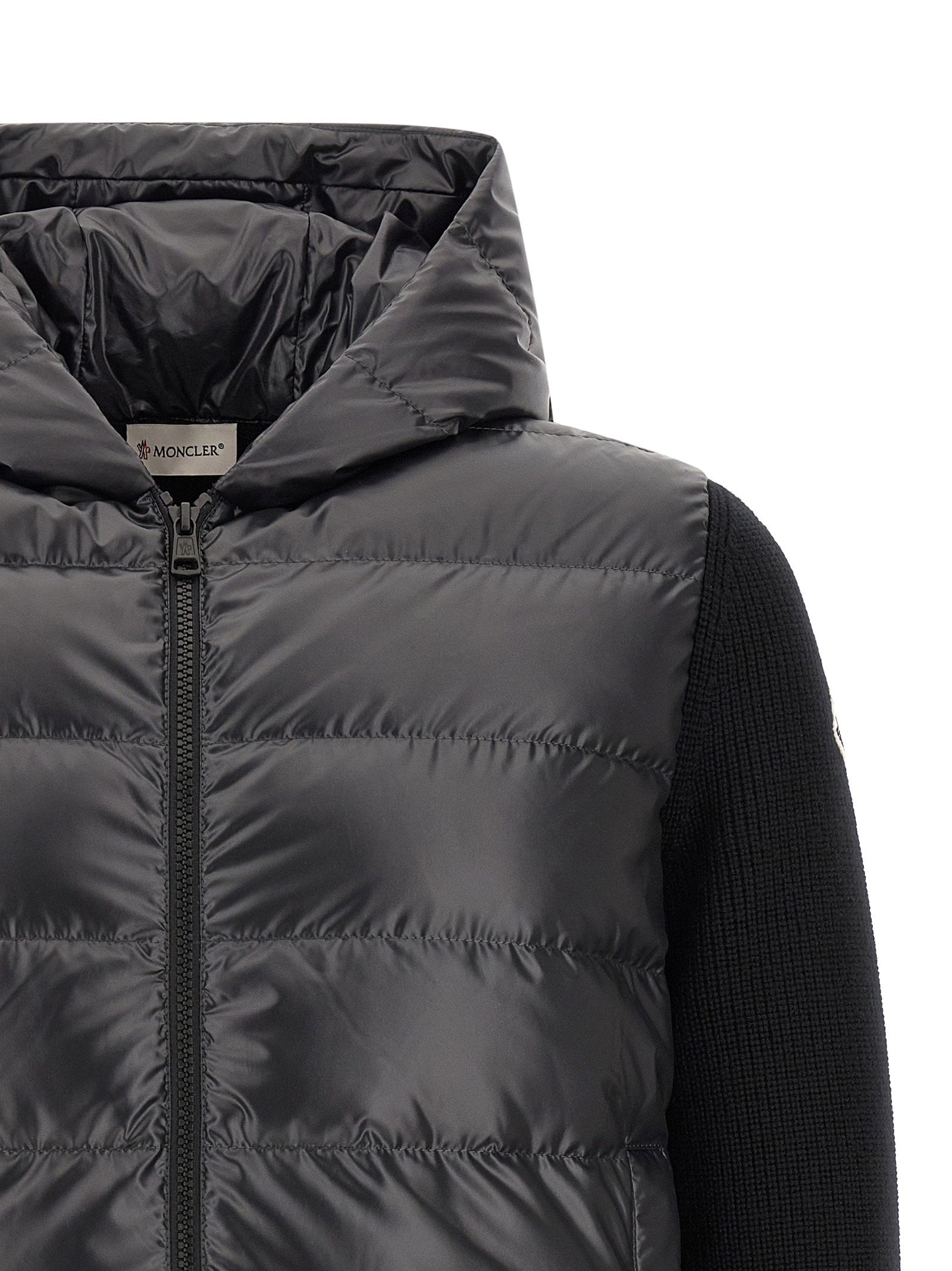 Moncler Padded Cardigan With Hood