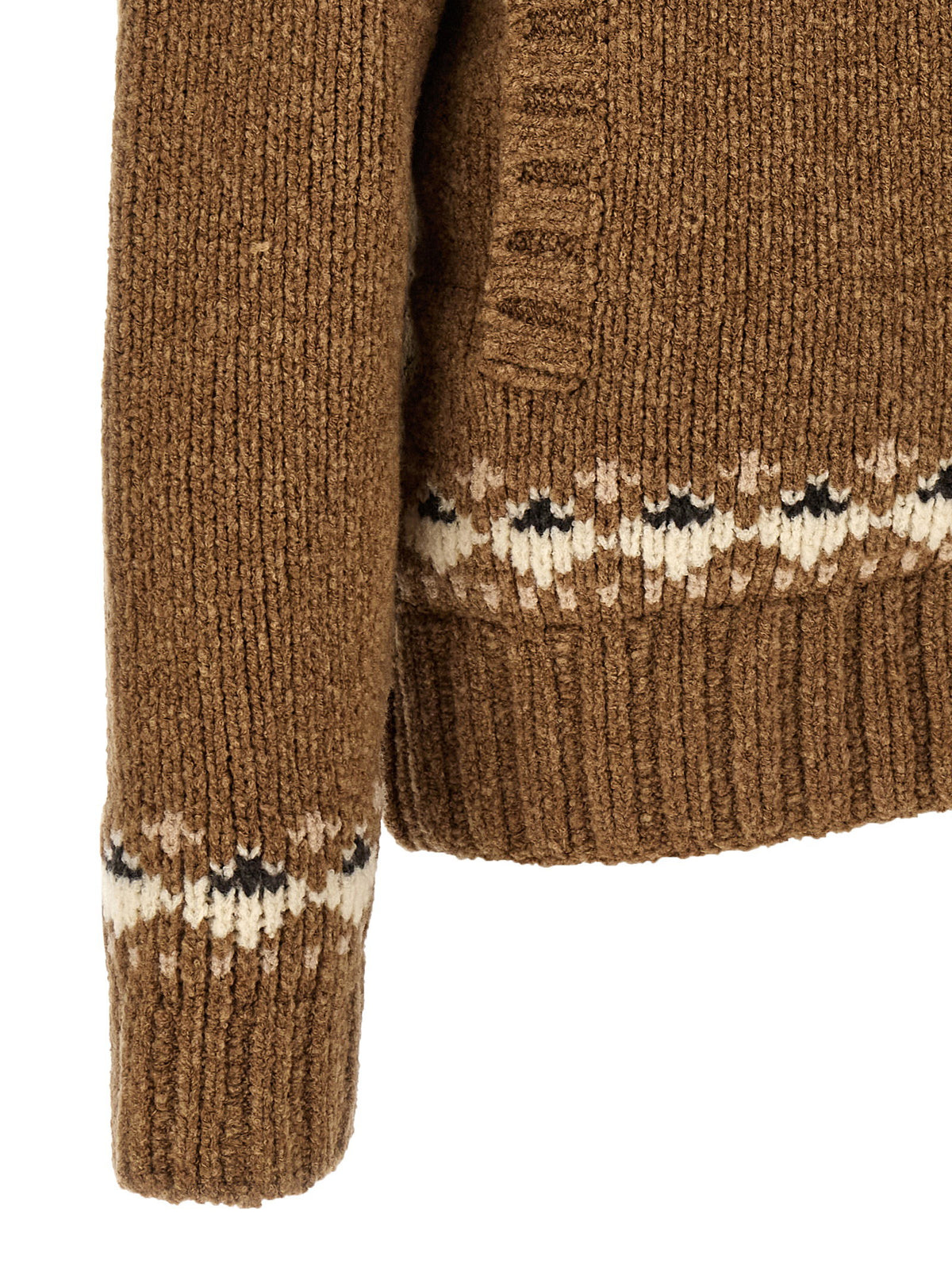 Moncler Geometric Bouclé Cardigan