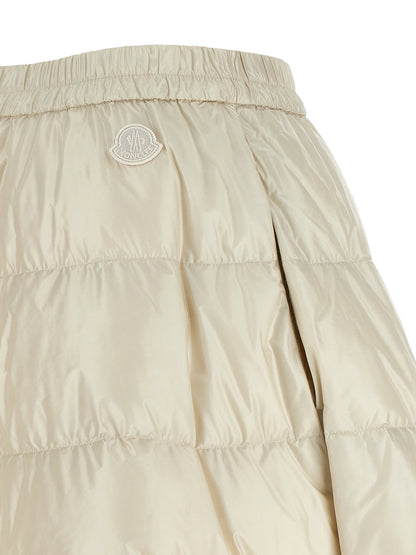 Moncler White Padded Skirt
