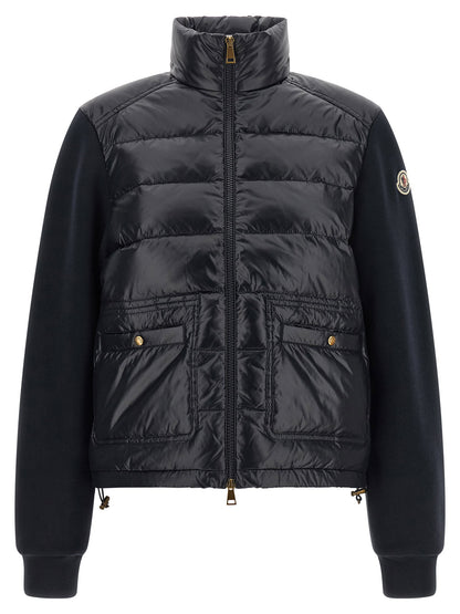 Moncler Two-material Padded Cardigan