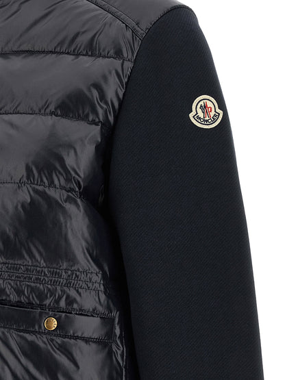Moncler Two-material Padded Cardigan
