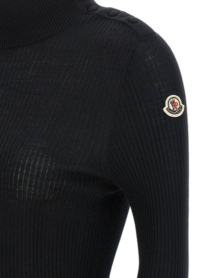 Moncler Logo Turtleneck Sweater