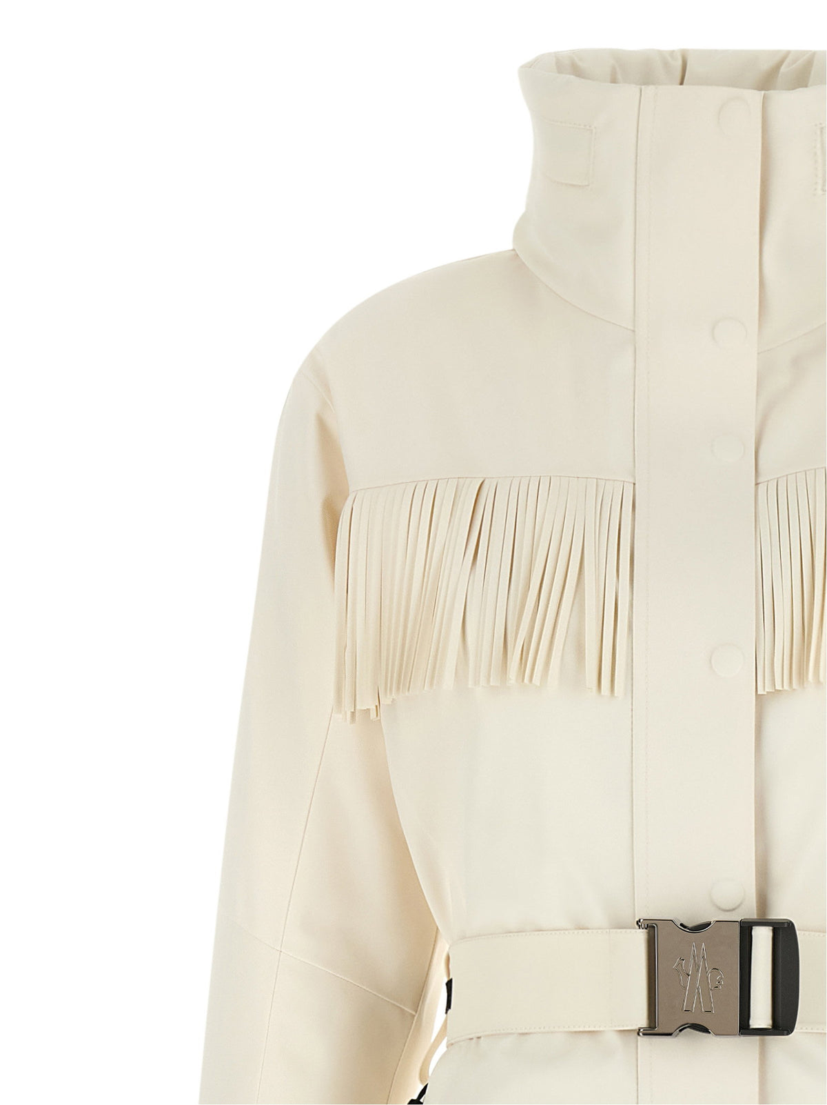 Moncler Grenoble White Fringed Ski Suit