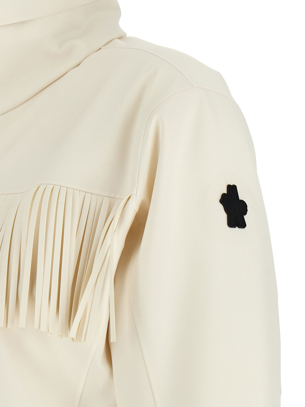 Moncler Grenoble White Fringed Ski Suit