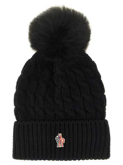 Moncler Grenoble Wool Beanie With Pon-pon
