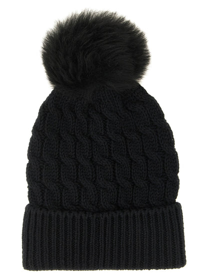Moncler Grenoble Wool Beanie With Pon-pon
