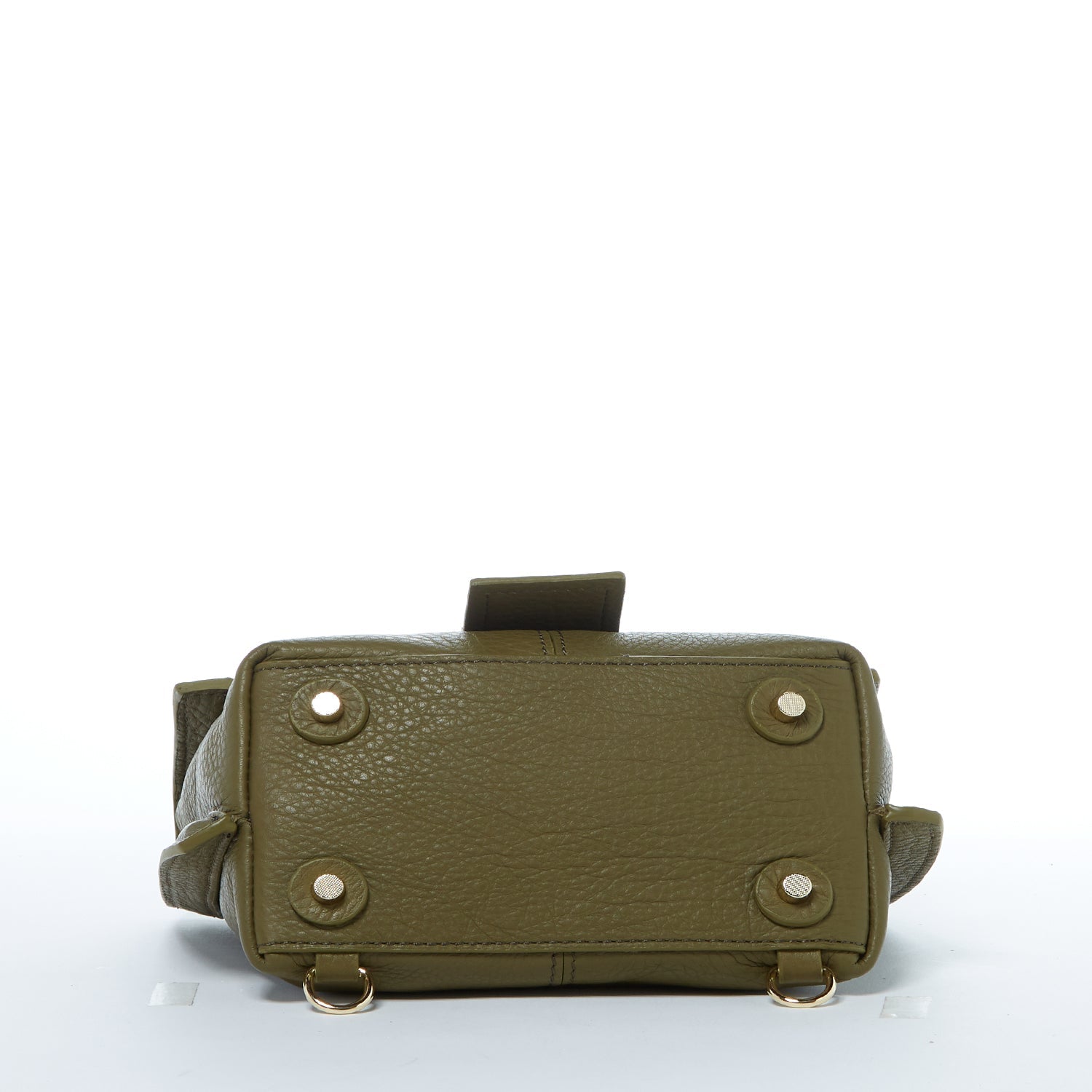 Linda Leather Convertible Backpack Purse Olive Green