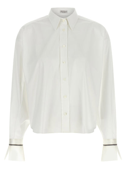Brunello Cucinelli Shiny Cuffs Shirt
