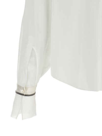 Brunello Cucinelli Shiny Cuffs Shirt
