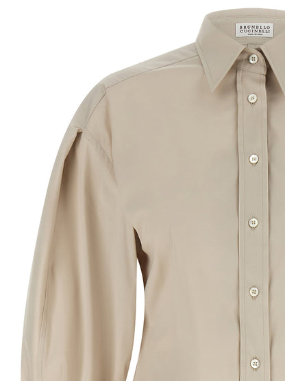 Brunello Cucinelli Shiny Cuffs Shirt