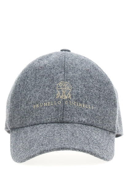 Brunello Cucinelli Logo Embroidery Cap
