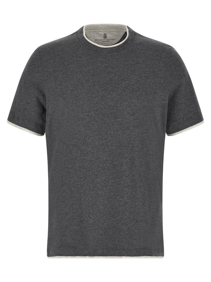 Brunello Cucinelli Double Layer T-shirt