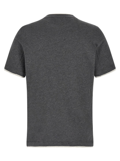 Brunello Cucinelli Double Layer T-shirt