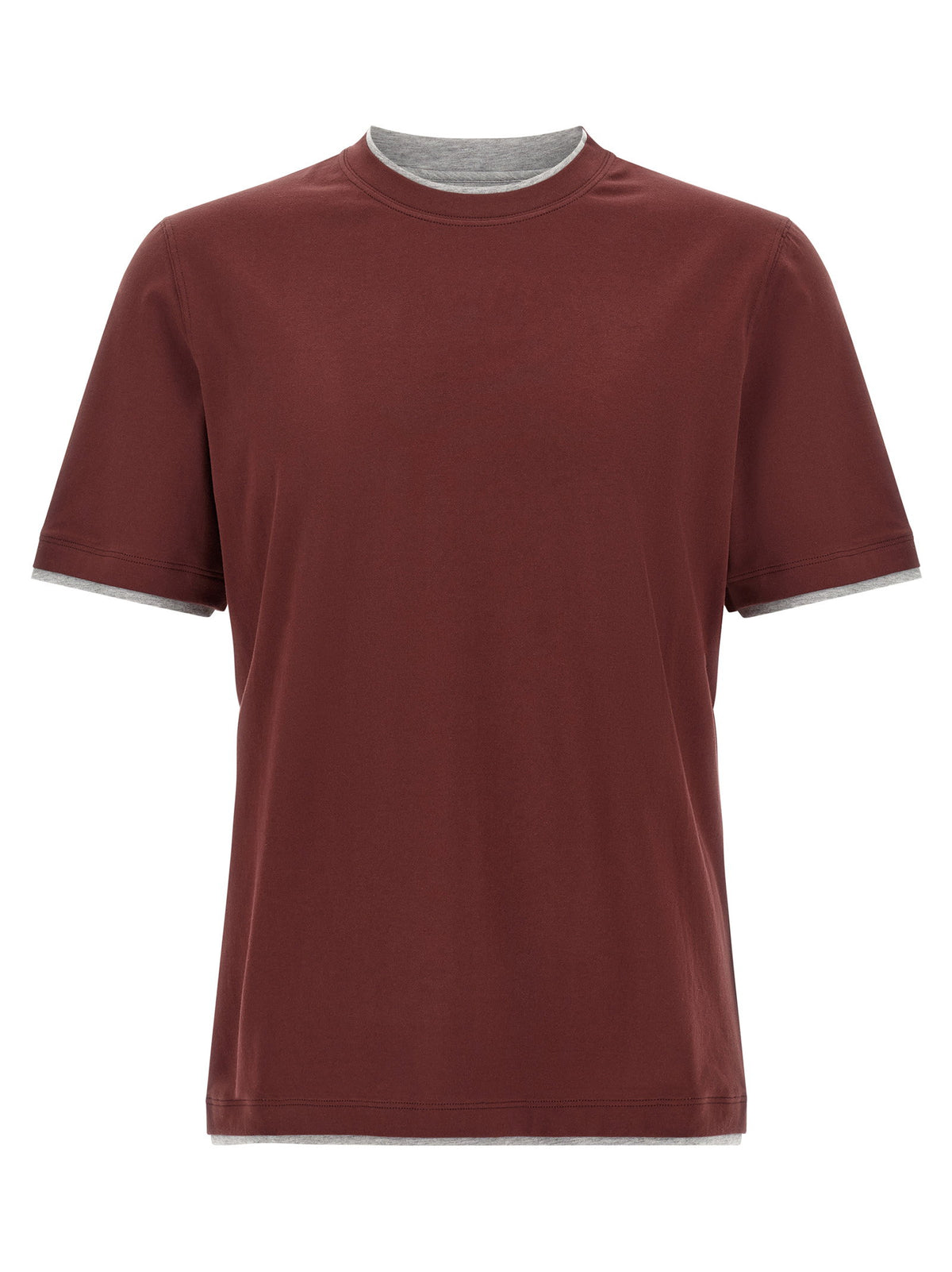 Brunello Cucinelli Faux-layering T-shirt