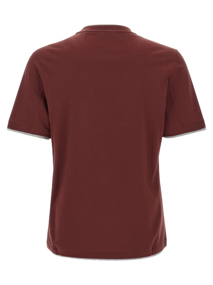 Brunello Cucinelli Faux-layering T-shirt