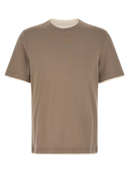 Brunello Cucinelli Double Layer T-shirt
