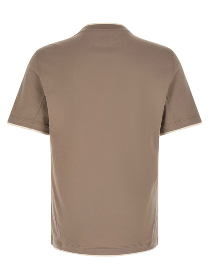 Brunello Cucinelli Double Layer T-shirt