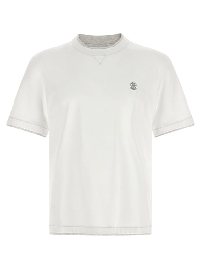 Brunello Cucinelli Double Layer T-shirt