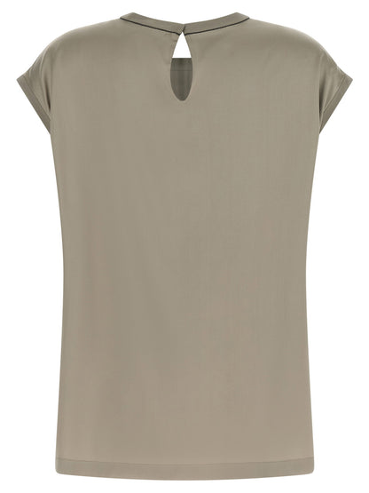 Brunello Cucinelli Satin Blouse