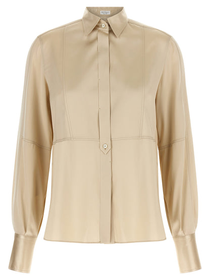 Brunello Cucinelli Satin Silk Shirt