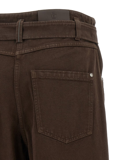 Brunello Cucinelli Belted Jeans